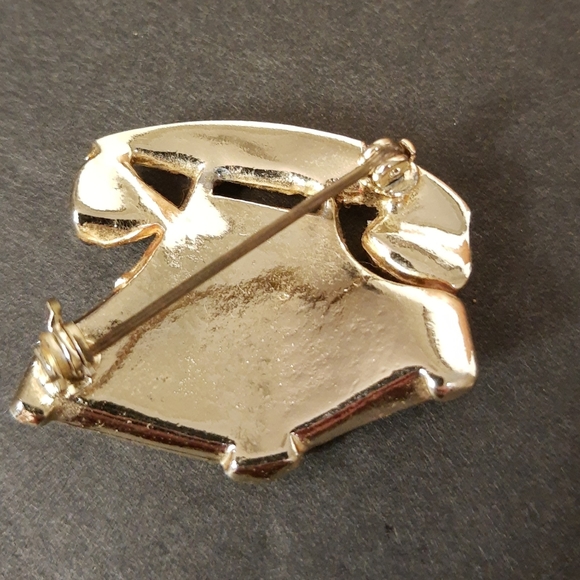 Vintage Faux Pearl Rotary Telephone Brooch Pin 1950s - Picture 4 of 5